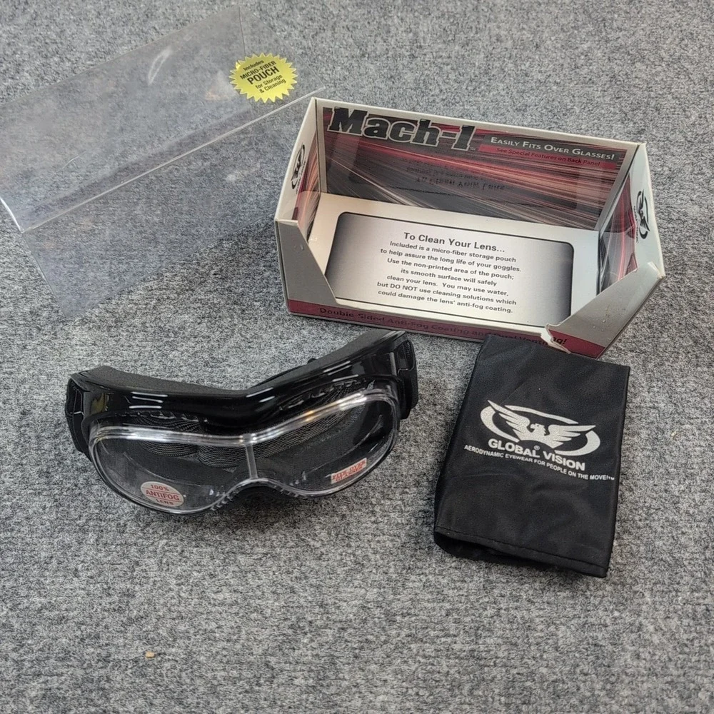 Global‎ Vision Eyewear Mach-1 Anti-Fog Dirt Bike Motorcycle Goggles, Riding